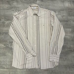 Vintage Lacoste Striped Button Down Size 40